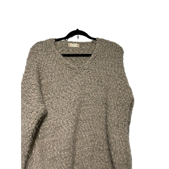 Altard State Women's Pullover Sweater Soft Blocked Tan Size S/M - Picture 1 of 6